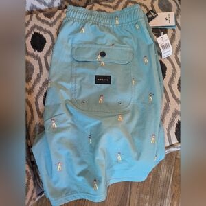 RipCurl men's swim trunks island girl XL new